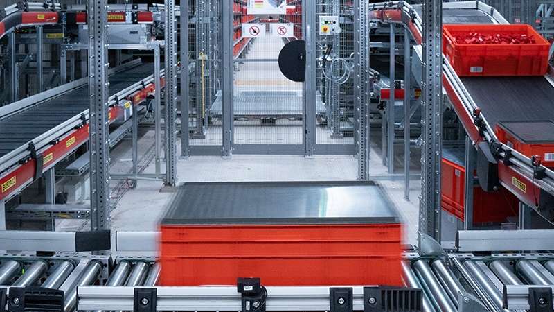 Shuttle Lager zur Vorzone im Neubau in Mühlhausen