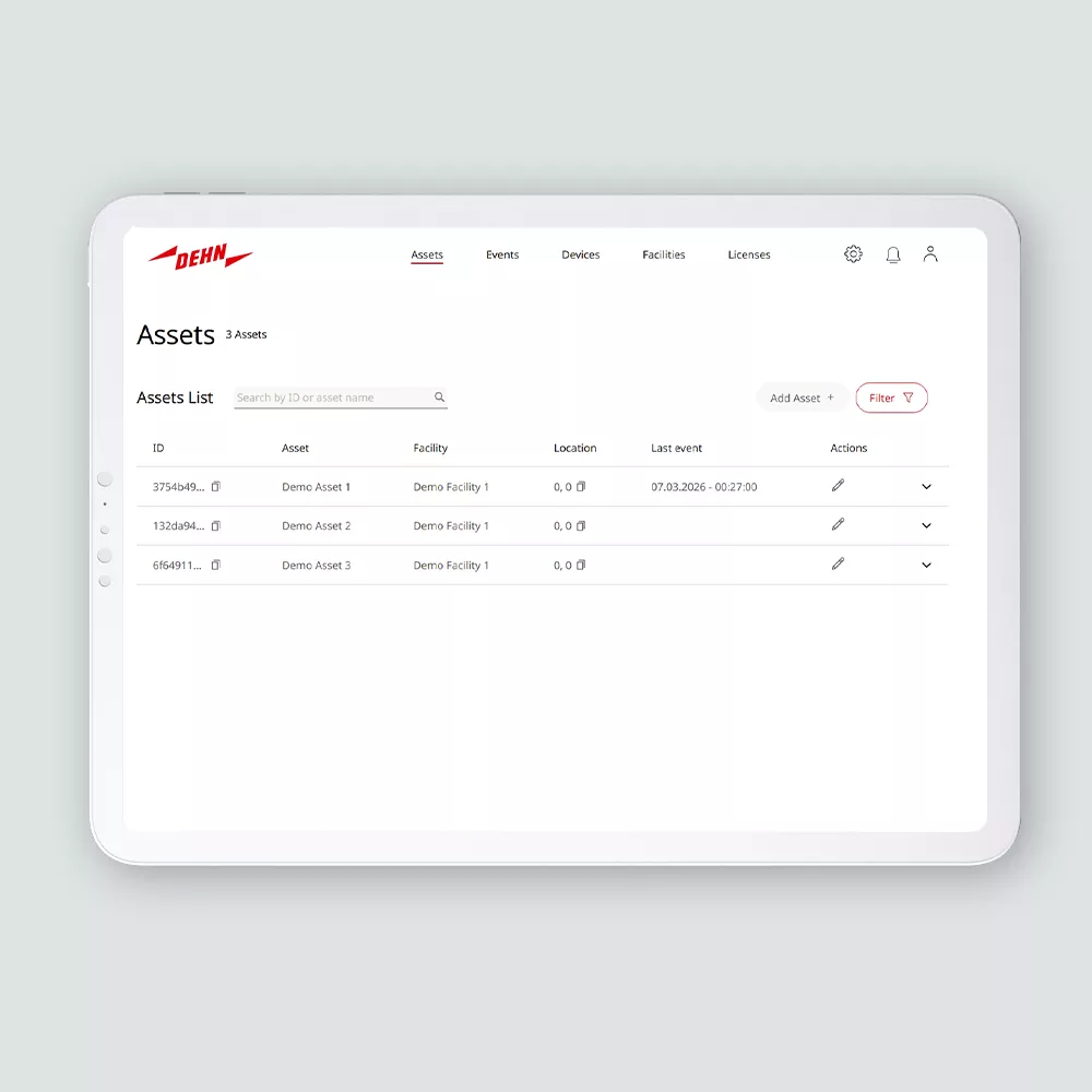 DEHNshpere assets laptop