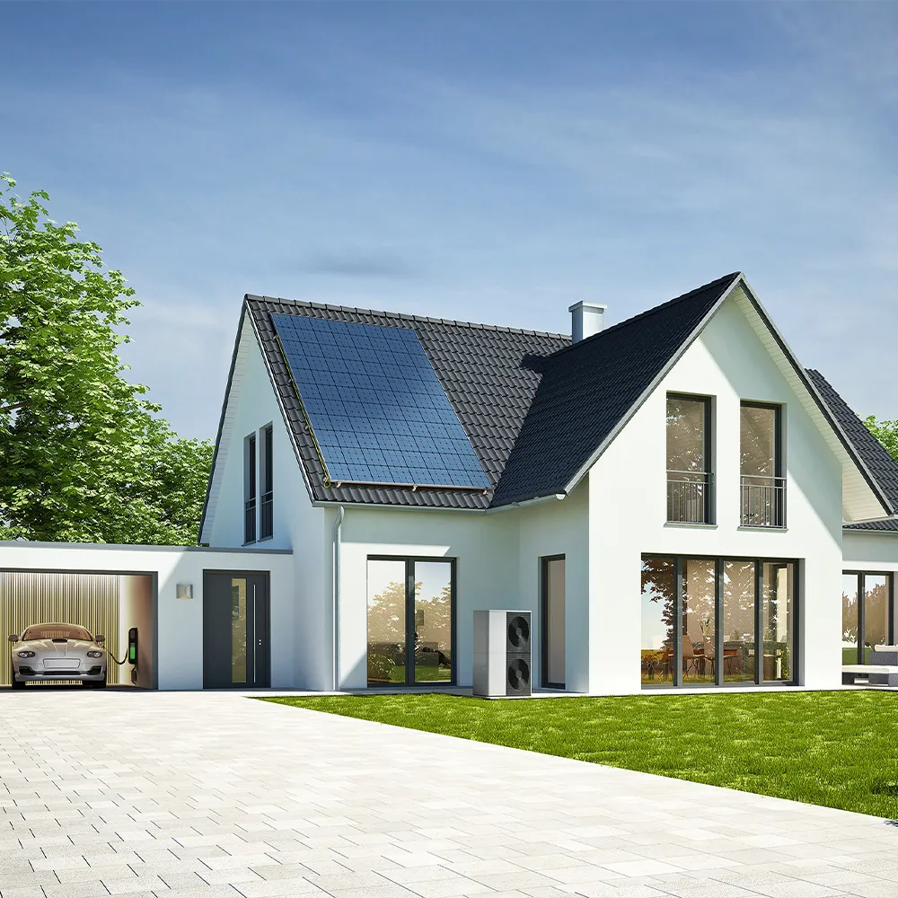 Single-Family Home with Photovoltaic System, EV Charger, and Heat Pump